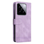 For Xiaomi 14 Leather Wallet Cases Skin Touch Phone Cover Stand with Strap
