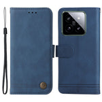 For Xiaomi 14 Leather Wallet Cases Skin Touch Phone Cover Stand with Strap