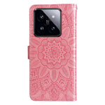 For Xiaomi 14 Pro Case PU Leather Stand Wallet Sunflower Pattern Phone Cover