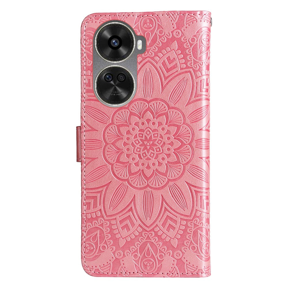 For Huawei nova 11 SE / nova 12 SE 4G Case Sunflower Imprinted PU Leather Wallet Cover