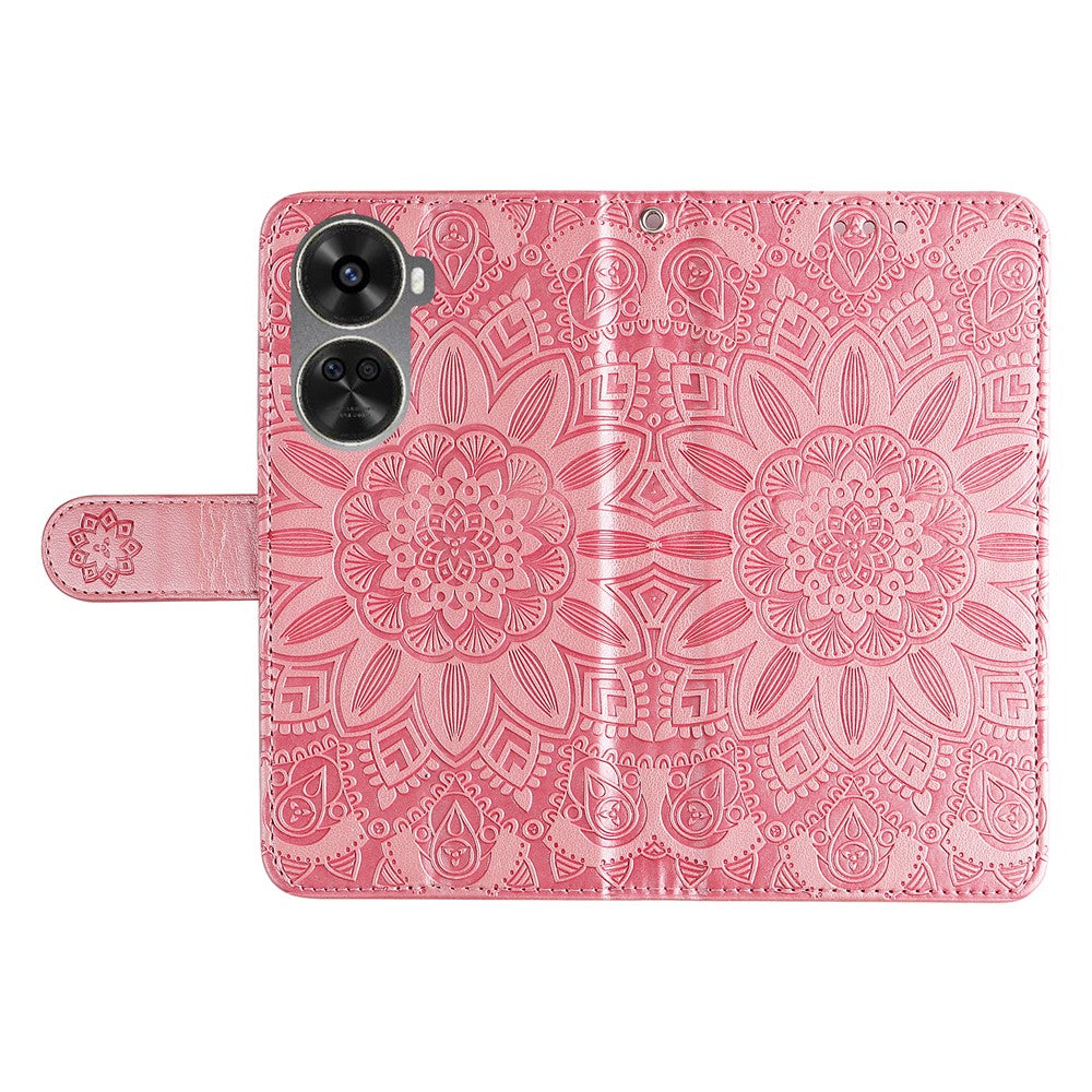 For Huawei nova 11 SE / nova 12 SE 4G Case Sunflower Imprinted PU Leather Wallet Cover