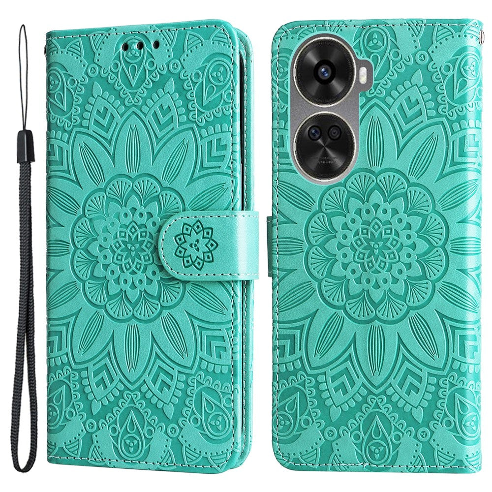 For Huawei nova 11 SE / nova 12 SE 4G Case Sunflower Imprinted PU Leather Wallet Cover