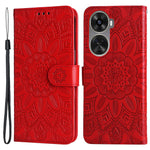 For Huawei nova 11 SE / nova 12 SE 4G Case Sunflower Imprinted PU Leather Wallet Cover