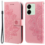 For Xiaomi Redmi 13C 4G / 5G / 13R 5G / Poco M6 5G / Poco C65 4G Case Floral Pattern PU Leather Wallet Stand Phone Cover