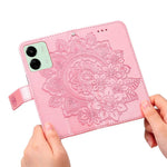 For Xiaomi Redmi 13C 4G / 5G / 13R 5G / Poco M6 5G / Poco C65 4G Case Floral Pattern PU Leather Wallet Stand Phone Cover