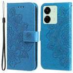 For Xiaomi Redmi 13C 4G / 5G / 13R 5G / Poco M6 5G / Poco C65 4G Case Floral Pattern PU Leather Wallet Stand Phone Cover