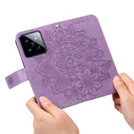 For Xiaomi 14 Pro Case Floral Pattern PU Leather Wallet Stand Phone Cover