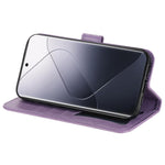 For Xiaomi 14 Pro Case Floral Pattern PU Leather Wallet Stand Phone Cover