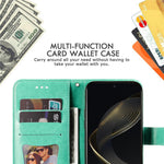 For Huawei nova 11 SE / nova 12 SE 4G Case Floral Pattern PU Leather Wallet Stand Phone Cover