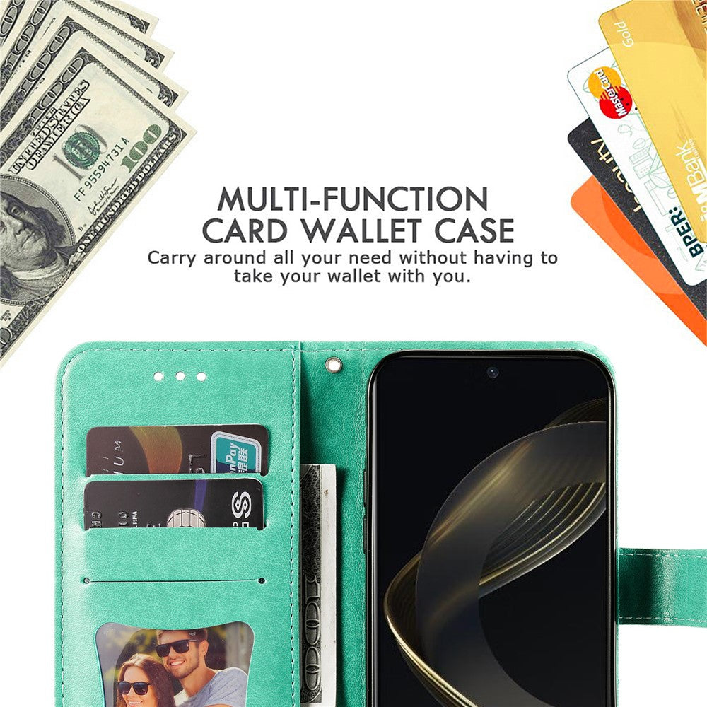 For Huawei nova 11 SE / nova 12 SE 4G Case Floral Pattern PU Leather Wallet Stand Phone Cover