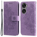 For Huawei nova 11 SE / nova 12 SE 4G Case Floral Pattern PU Leather Wallet Stand Phone Cover