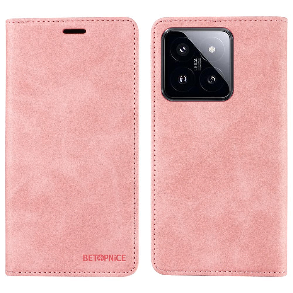 BETOPNICE 003 for Xiaomi 14 Pro Case Well-protected RFID Blocking Phone Stand Cover
