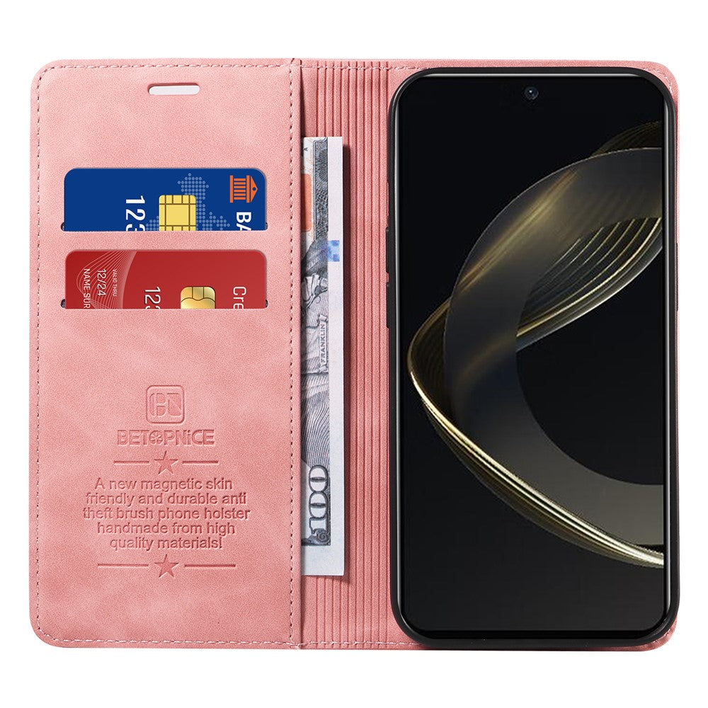 BETOPNICE 003 for Huawei nova 11 SE / nova 12 SE 4G Case RFID Blocking Magnetic Closing Leather Cover