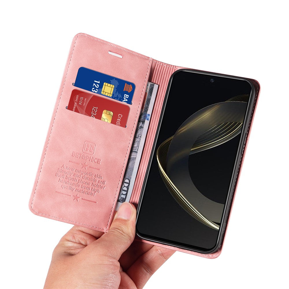 BETOPNICE 003 for Huawei nova 11 SE / nova 12 SE 4G Case RFID Blocking Magnetic Closing Leather Cover