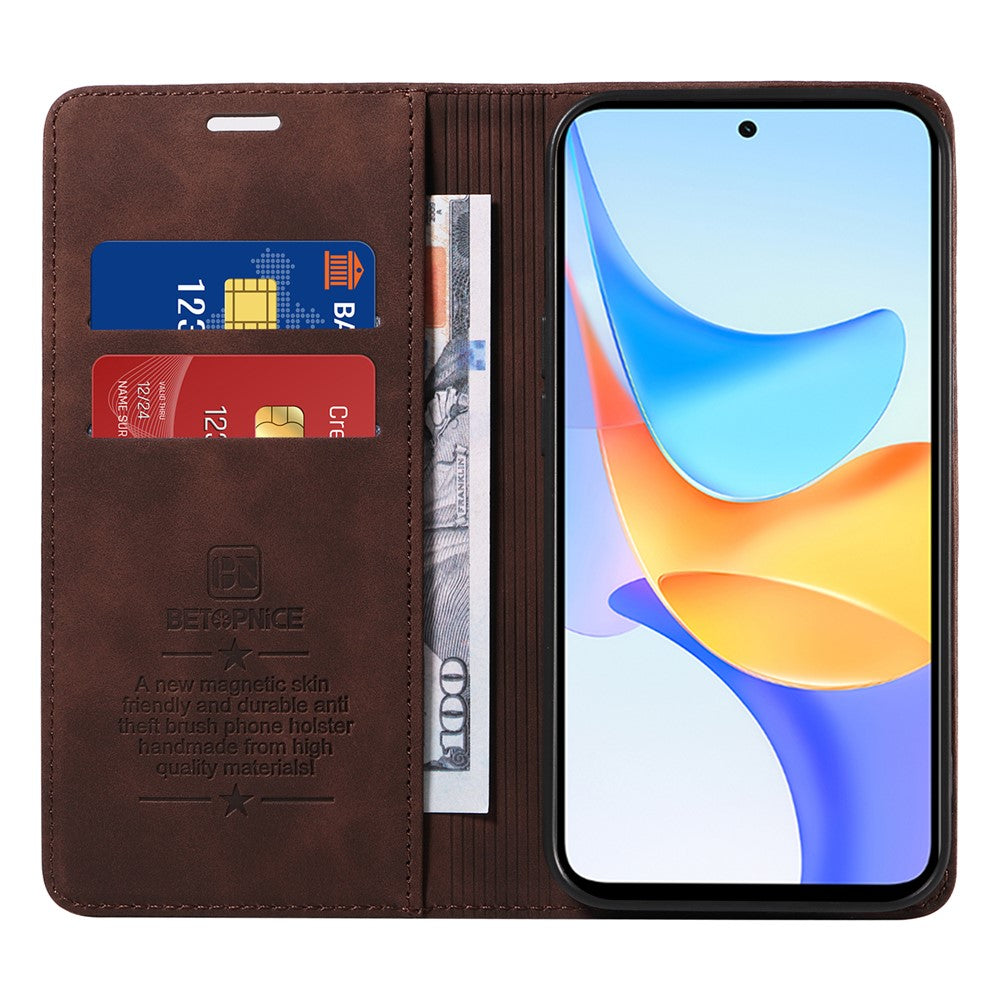BETOPNICE 003 for Honor Play 50 Plus 5G Case Bump Proof RFID Blocking Phone Stand Cover