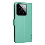 For Xiaomi 14 Phone Case with Stand Cat Tree Pattern Leather Wallet Mobile Cover