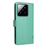 For Xiaomi 14 Pro Phone Case with Stand Cat Tree Pattern Leather Wallet Mobile Cover
