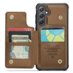 Til Samsung Galaxy S23 FE telefoncover CASEME C22 læderbagcover med RFID-blokerende kortpladser