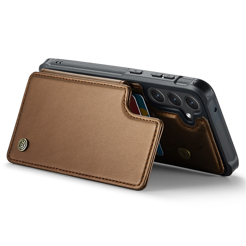 Til Samsung Galaxy S23 FE telefoncover CASEME C22 læderbagcover med RFID-blokerende kortpladser