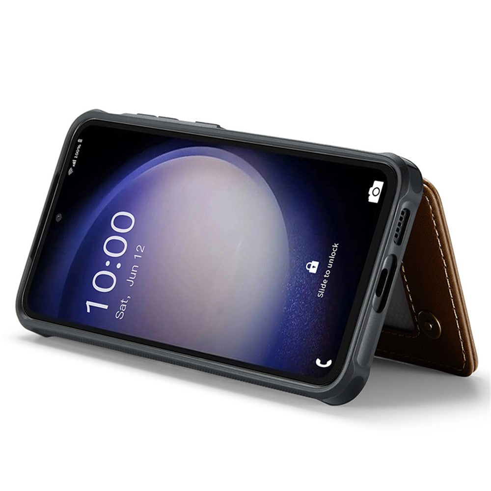 Til Samsung Galaxy S23 FE telefoncover CASEME C22 læderbagcover med RFID-blokerende kortpladser