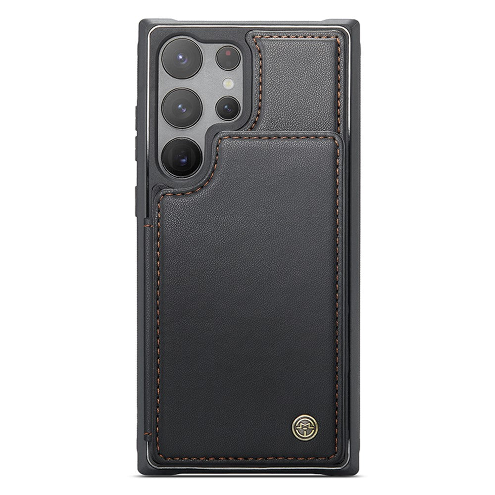 Samsung Galaxy S23 Ultra mobilskal CASEME C22 Läderbaksida med RFID-blockerande kortplatser