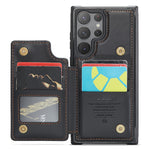 Samsung Galaxy S23 Ultra mobilskal CASEME C22 Läderbaksida med RFID-blockerande kortplatser