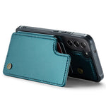 For Samsung Galaxy S21 FE 5G Phone Case CASEME C22 Leather Back Cover with RFID Blocking Card Slots