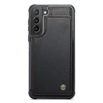 For Samsung Galaxy S21+ 5G Phone Case CASEME C22 Leather Back Cover with RFID Blocking Card Slots