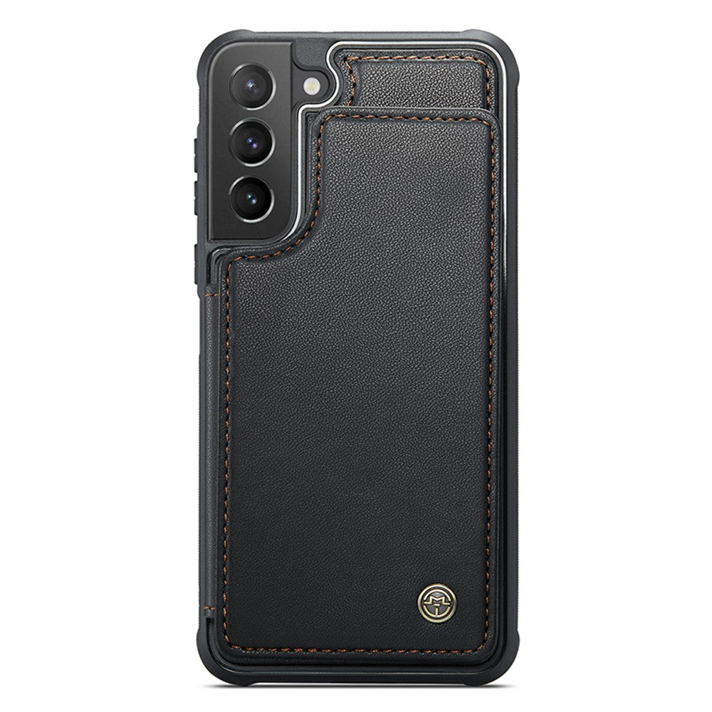 For Samsung Galaxy S21+ 5G Phone Case CASEME C22 Leather Back Cover with RFID Blocking Card Slots