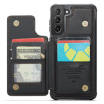 For Samsung Galaxy S21+ 5G Phone Case CASEME C22 Leather Back Cover with RFID Blocking Card Slots