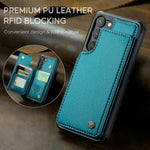 Til Samsung Galaxy S23 Telefoncover CASEME C22 Læder Bagcover med RFID Blokerende Kortpladser