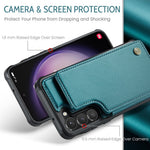 Til Samsung Galaxy S23 Telefoncover CASEME C22 Læder Bagcover med RFID Blokerende Kortpladser