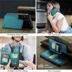 Til Samsung Galaxy S23 Telefoncover CASEME C22 Læder Bagcover med RFID Blokerende Kortpladser