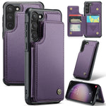 Til Samsung Galaxy S23 Telefoncover CASEME C22 Læder Bagcover med RFID Blokerende Kortpladser