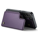 Til Samsung Galaxy S22 5G Telefoncover CASEME C22 Bagcover i Læder med RFID-blokerende Kortpladser