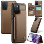 For Samsung Galaxy S20 Plus 4G / 5G Phone Case CASEME C22 Leather Back Cover with RFID Blocking Card Slots