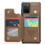 For Samsung Galaxy S20 Plus 4G / 5G Phone Case CASEME C22 Leather Back Cover with RFID Blocking Card Slots