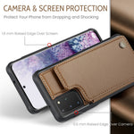 For Samsung Galaxy S20 Plus 4G / 5G Phone Case CASEME C22 Leather Back Cover with RFID Blocking Card Slots