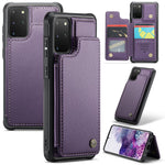For Samsung Galaxy S20 Plus 4G / 5G Phone Case CASEME C22 Leather Back Cover with RFID Blocking Card Slots