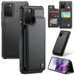 For Samsung Galaxy S20 Plus 4G / 5G Phone Case CASEME C22 Leather Back Cover with RFID Blocking Card Slots