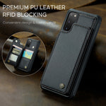 Til Samsung Galaxy S20 FE / FE 5G / S20 Lite / S20 FE 2022 Telefoncover CASEME C22 Læderbagside med RFID-blokerende kortlommer