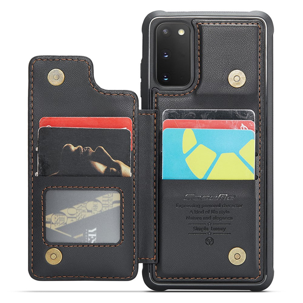 Til Samsung Galaxy S20 FE / FE 5G / S20 Lite / S20 FE 2022 Telefoncover CASEME C22 Læderbagside med RFID-blokerende kortlommer