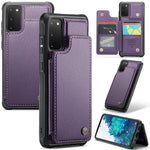 Til Samsung Galaxy S20 FE / FE 5G / S20 Lite / S20 FE 2022 Telefoncover CASEME C22 Læderbagside med RFID-blokerende kortlommer