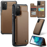 Til Samsung Galaxy S20 FE / FE 5G / S20 Lite / S20 FE 2022 Telefoncover CASEME C22 Læderbagside med RFID-blokerende kortlommer
