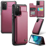 Til Samsung Galaxy S20 FE / FE 5G / S20 Lite / S20 FE 2022 Telefoncover CASEME C22 Læderbagside med RFID-blokerende kortlommer
