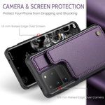 Samsung Galaxy S20 Ultra mobilskal CASEME C22 Läderbaksida med RFID-blockerande kortplatser