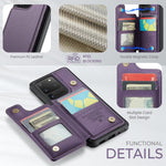 For Samsung Galaxy S20 Ultra Phone Case CASEME C22 Leather Back Cover with RFID Blocking Card Slots