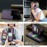 For Samsung Galaxy S20 Ultra Phone Case CASEME C22 Leather Back Cover with RFID Blocking Card Slots