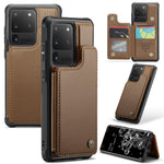 For Samsung Galaxy S20 Ultra Phone Case CASEME C22 Leather Back Cover with RFID Blocking Card Slots