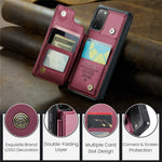 For Samsung Galaxy S20 4G / 5G Phone Case CASEME C22 Leather Back Cover with RFID Blocking Card Slots